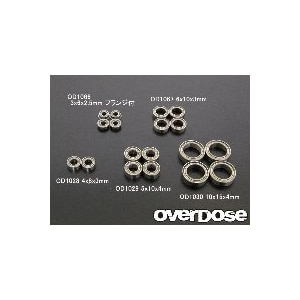OVERDOSE�b���[�t���N�V�����{�[���x�A�����O 6�~10�~3mm (4pcs)�yOD1067b�z�bOD1067b ۰�ظ����ް��ޱ�ݸ�