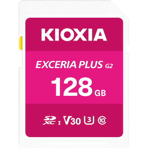 KIOXIA�b�L�I�N�V�A�b�y�������K�i�zSDXC�J�[�h EXCERIA PLUS(G2) C10 U3 V30 R100 W65 128GB�bKSDH-B128G