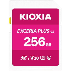 KIOXIA�b�L�I�N�V�A�b�y�������K�i�zSDXC�J�[�h EXCERIA PLUS(G2) C10 U3 V30 R100 W90 256GB�bKSDH-B256G