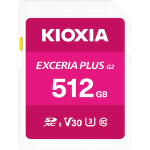 KIOXIA�b�L�I�N�V�A�b�y�������K�i�zSDXC�J�[�h EXCERIA PLUS(G2) C10 U3 V30 R100 W90 512GB�bKSDH-B512G