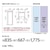 �A�N�A�b475L 2�h�A�①�Ɂi�N���A�}�[�u���z���C�g�j�bAQR-SBS48A-W
