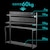 �o�E�q���b�e�b�f�X�N�T�C�hPC���b�N�i�u���b�N�E��100�~���s27.5�~����106cm�j�bBHS-1000SS-BK