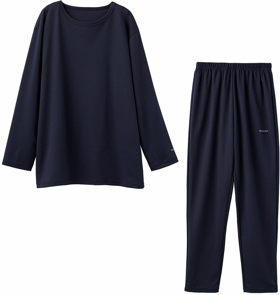 レディース コンフォートポンチ セットアップ （ネイビー・サイズ：XL