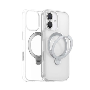 TORRAS�i�g���X�j�biPhone17�p �A�N���������{TPU�P�[�X TORRAS Ostand Q3 Spin�i�N���A�j�bX00FX2911