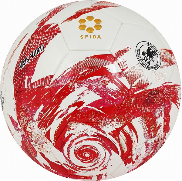 サッカーボール 5号球 VAIS VORTI（ホワイト/レッド