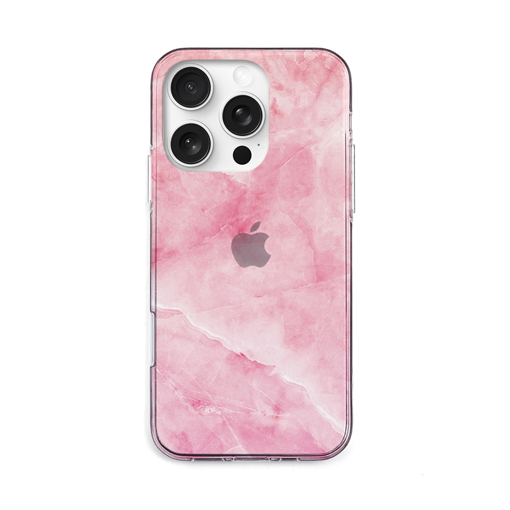 iPhone 16 Pro用 ソフトクリアケース (マーベラスマーブル Pink iPhone 16 Pro用 ソフトクリアケース (マーベラスマーブル Pink