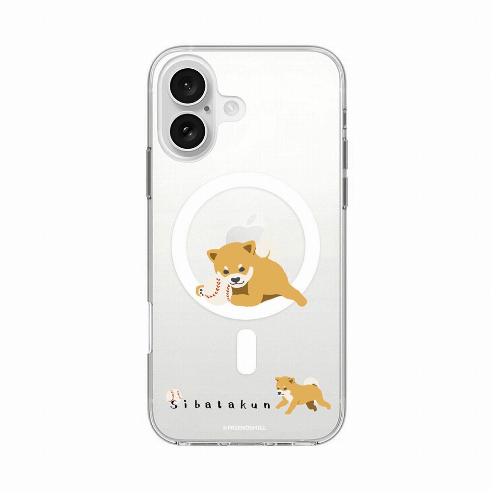 iPhone 16用 しばたさん MagSafe対応クリアケース（散歩の気配