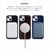 abbi�biPhone 16 Pro Max�p LIPARI �C�^���A�����U�[ MagSafe�Ή��o�b�N�J�o�[�i�l�C�r�[�j�bABS27361I16PM