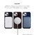 abbi�biPhone 17 Pro�p LIPARI �C�^���A�����U�[ MagSafe�Ή� �o�b�N�J�o�[�i�l�C�r�[�j�bABS27778I17PR