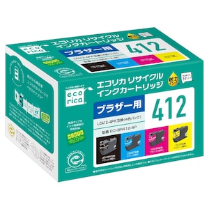 �G�R���J�b�m�u���U�[ LC412 �݊��n���T�C�N���C���N�i4�F�Z�b�g�j�bECI-BR412-4P