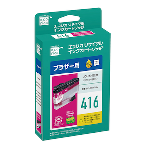 �G�R���J�b�y�u���U�[ LC416M �݊��z���T�C�N���C���N�J�[�g���b�W(�痿�}�[���^)�bECI-BR416M