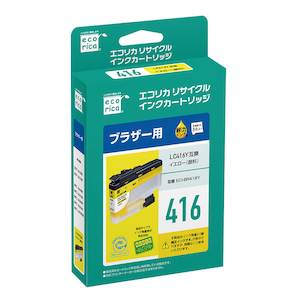 �G�R���J�b�y�u���U�[ LC416Y �݊��z���T�C�N���C���N�J�[�g���b�W(�痿�C�G���[)�bECI-BR416Y