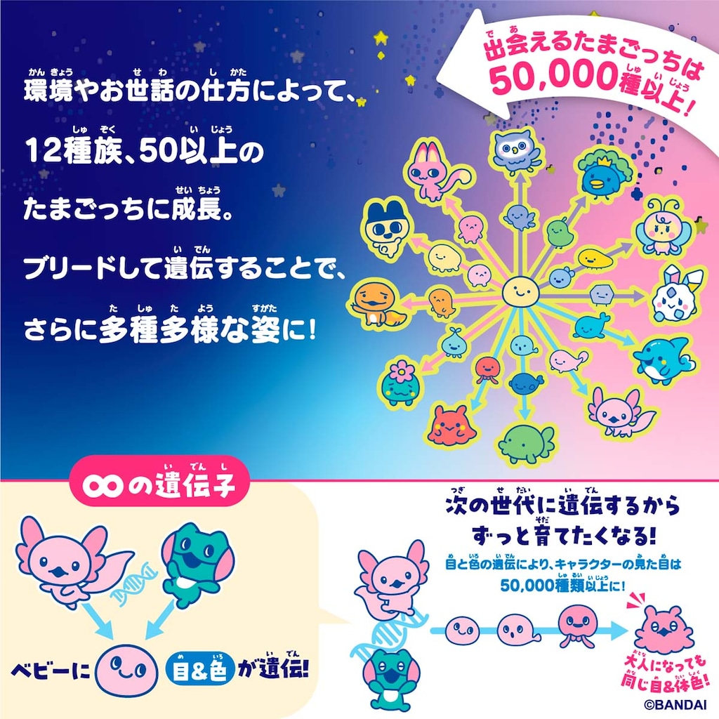 特典終了】Tamagotchi Paradise - Purple Sky 【たまごっち