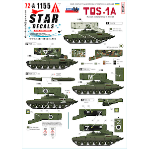 STAR DECALS�b1/72 ���p �E�N���C�i�̐푈#16 ���V�A�R��TOS-1A���A�����P�b�g�����`���[(2022-2023�N)�ySD72-A1155�z�bSD72-A1155 ��ײ�ɾݿ�#16