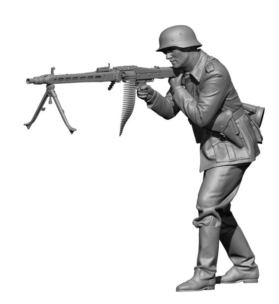 早割クーポン！ H3 | 機関銃手【HS35085】 ドイツ WWII 1/35 Models HS35085 | ミリタリー
