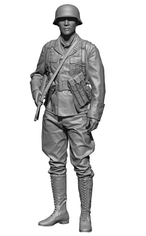 プラモデル　1/16 WWII ドイツアフリカ軍団(DAK)司令官 レジンキャストキット [HS16022] Amazon | エイチスリーモデル 1/35 第二次世界大戦 ドイツ