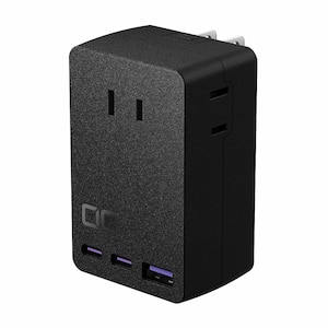 CIO｜Polaris CUBE WALL 67W USB電源タップ 急速充電 AC×3/USB-C×2/USB-A×1（ブラック）｜CIO-PC67W2C1A-AC3-BK