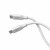 CIO｜シリコンケーブル C to Lightning 0.5m（ホワイト）｜CIO-SL30000-CL05-WH