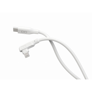CIO｜L字型シリコンケーブル USB-C to Lightning 1m（ホワイト）｜CIO-SLL30000-CL1-WH