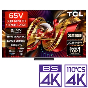 TCL�b65V�^ Mini LED�t���e���r�mBS�ECS 4K�`���[�i�[�����n�b65C8L