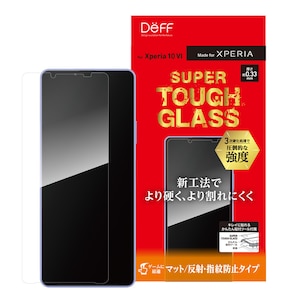 �f�B�[�t�bXperia 10 VI�iSO-52E�j�p �K���X�ی�t�B���� SUPER TOUGH GLASS �}�b�g�bDG-XP10M6M3F