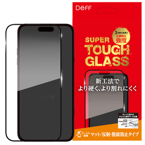 �f�B�[�t�biPhone 16�p �t���ی�K���X�t�B���� SUPER TOUGH GLASS �}�b�g�bDG-IP24MM3SF