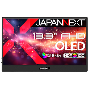 JAPANNEXT�b�W���p���l�N�X�g�b���o�C���t���f�B�X�v���C(13.3�^/OLED/FullHD 1920�~1080/60Hz/1ms)(�u���b�N)�bJN-MD-OLED1331FHDR