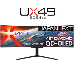 JAPANNEXT�b�W���p���l�N�X�g�b�Q�[�~���O�t���f�B�X�v���C(49�^/QD-OLED/DWQHD 5120�~1440/144Hz/0.03ms)(�u���b�N)�bJN-QOLC49G144DQHSC9L