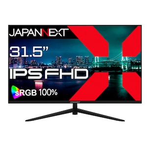 JAPANNEXT｜ジャパンネクスト｜液晶ディスプレイ(31.5型/IPS/FullHD 1920×1080/75Hz/8ms/HDMI1.4/VESA)(ブラック)｜JN-IPS315F