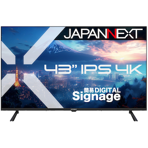JAPANNEXT�b�W���p���l�N�X�g�b�T�C�l�[�W�t���f�B�X�v���C(43�^/IPS(ADS)/4K UHD 3840�~2160/60Hz/8ms/2�N�ۏ�)(�u���b�N)�bJN-IPS43U-M