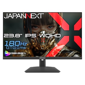 JAPANNEXT�b�W���p���l�N�X�g�b�Q�[�~���O�t���f�B�X�v���C(23.8�^/IPS(FFS)/WQHD 2560�~1440/180Hz/1ms)(�u���b�N)�bJN-IPS238G180Q2