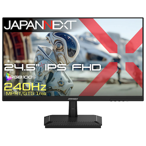 JAPANNEXT�b�W���p���l�N�X�g�b�Q�[�~���O�t���f�B�X�v���C(24.5�^/IPS(HFS)/FullHD 1920�~1080/240Hz/1ms)(�u���b�N)�bJN-IPS245G240F