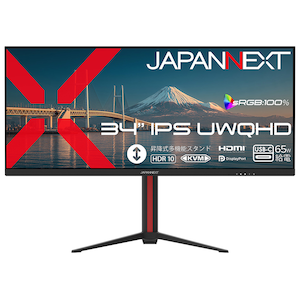 JAPANNEXT�b�W���p���l�N�X�g�b�t���f�B�X�v���C(34�^/IPS(ADS)/UWQHD 3440�~1440/75Hz/3.5ms)(�u���b�N)�bJN-IPS34UQ2-HSC6
