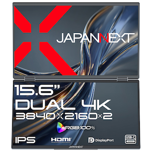 JAPANNEXT�b�W���p���l�N�X�g�b�f���A�����o�C���t���f�B�X�v���C(15.6�^/IPS/4K 3840�~2160�~2/60Hz/25ms)(�u���b�N)�bJN-DMD-IPS156U