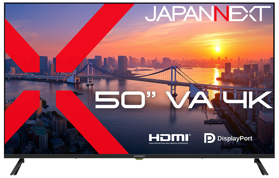 液晶ディスプレイ(50型/VA/4K 3840×2160/60Hz/5ms/2年保証)(ブラック