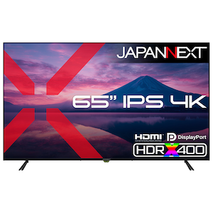JAPANNEXT�b�W���p���l�N�X�g�b�T�C�l�[�W�t���f�B�X�v���C(65�^/IPS(ADS)/4K 3840�~2160/60Hz/10ms/2�N�ۏ�)(�u���b�N)�bJN-IPS65U