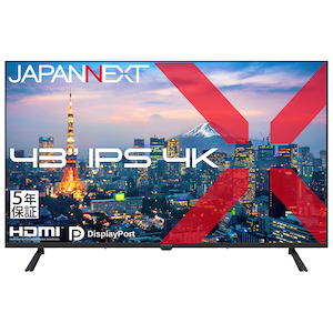 JAPANNEXT�b�W���p���l�N�X�g�b�T�C�l�[�W�t���f�B�X�v���C(43�^/IPS(ADS)/4K 3840�~2160/60Hz/8ms/5�N�ۏ�)(�u���b�N)�bJN-IPS43U-H5