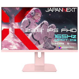 JAPANNEXT�b�W���p���l�N�X�g�b�Q�[�~���O�t���f�B�X�v���C(23.8�^/IPS(SFT)/FullHD 1920�~1080/165Hz/1ms)(�s���N)�bJN-IPS238G165F-PK