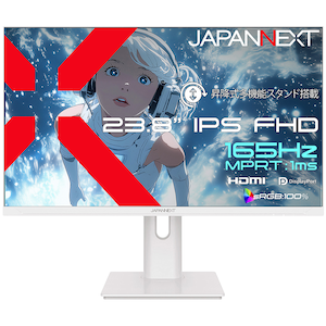 JAPANNEXT�b�W���p���l�N�X�g�b�t���f�B�X�v���C(23.8�^/IPS�iSFT�j/FullHD 1920�~1080/165Hz/1ms)(�z���C�g)�bJN-IPS238G165F-HSP-W