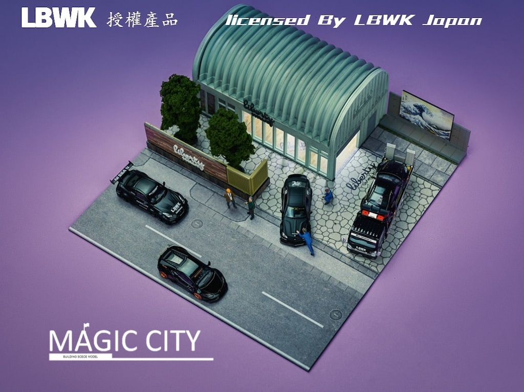 1/64 LBWK ジオラマ（LEDライト付属）カフェエリア【110038
