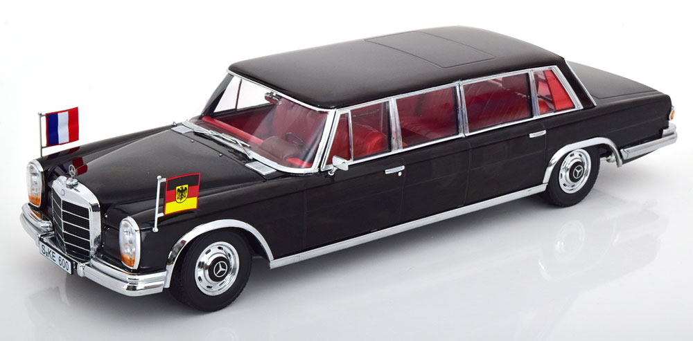 ミニカー　1/18 Mercedes 600 W100 プルマン ヴィリー・ブラント/ジョルジュ・ポンピドゥー [KKDC181134] 新品 KKDC181134 KK scale 1/18 メルセデス Mercedes 600 W100