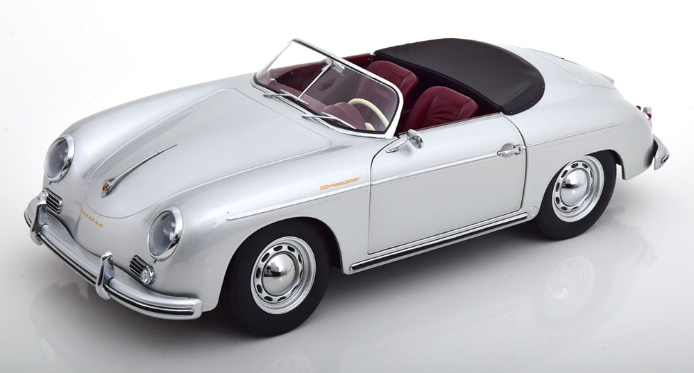 ミニカー　1/12 Porsche 356 A Speedster 1955(シルバー) [KKDC120092] 1/12 Porsche 356 A Speedster 1955 シルバー【KKDC120092