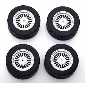 KK Scale�b1/18 BMW Alpina E30 wheels and tyres set 16�h black/silver�yKKDCACC029�z�bKKDCACC029 BMW Alpina E30 β�� ��Ծ��
