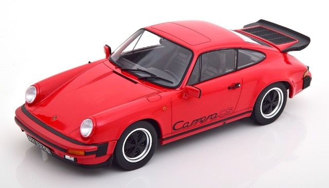 最安 1/18 Porsche 911 Carrera 3.2 Clubsport 1989 red/black ミニカー