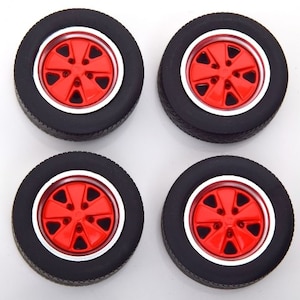 KK Scale�b1/18 Porsche rims and tyres set Clubsport red�yKKDCACC023�z�bKKDCACC023 ��ټ� rims and tyres��� گ��