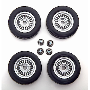 KK Scale�b1/18 BMW 323i E21 1975 Tire Set with rims black/silver �yKKDCACC012�z�bKKDCACC012 BMW���
