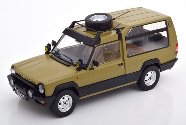 ミニカー　1/18 Talbot Matra Rancho Grand Raid(マットダークグリーン) [KKDC180821] 1/18 Talbot Matra Rancho（Grand Raid, matt-darkgreen
