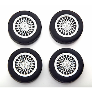 KK Scale�b1/18 Porsche 924 Turbo Tire Set with rims silver�yKKDCACC026�z�bKKDCACC026 ��ټ�924���� ��Ծ��