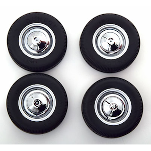 KK Scale�b1/12 Fiat 500F Tire Set with rims silver�yKKDCACC035�z�bKKDCACC035 ̨���500F ��Ծ�� ���ް
