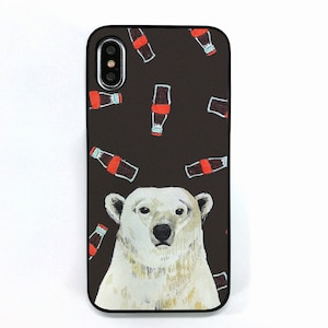 Dparks�biPhone XS/X�p �u���b�N�P�[�X�i���F�ƃR�[���j�bDS10396I8